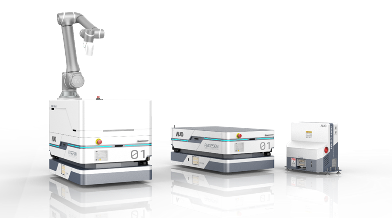 usdt數位開發的自主式移動機器人（AMR250M），搭配全向輪並結合AI演算法、2D LiDAR、3D攝影機等技術，協助客戶實現產線全自動化